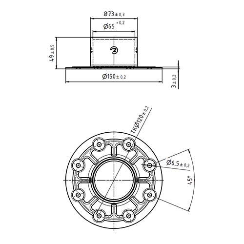 Straight Flange for Deep Speaker